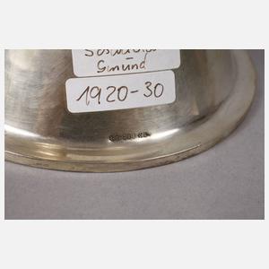 Großer Art déco-Kerzenleuchter Silber