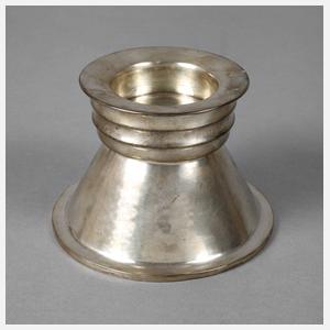 Großer Art déco-Kerzenleuchter Silber