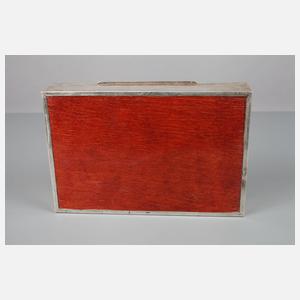 Zigarrenschachtel Silber Art déco