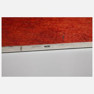 Zigarrenschachtel Silber Art déco