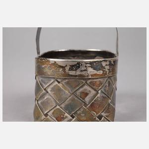 Zwei Silberkörbchen Cartier