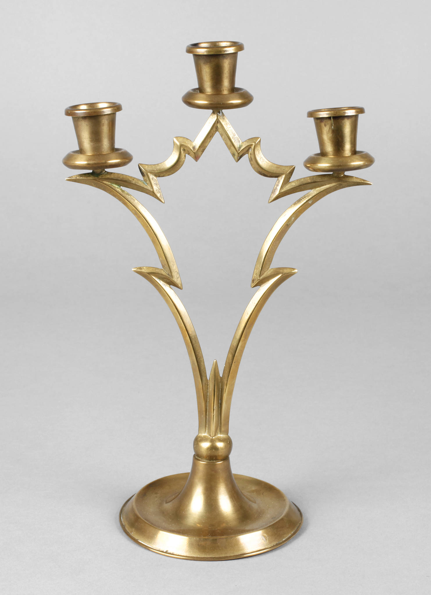 Art déco-Leuchter Messing