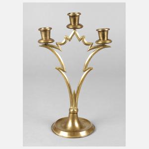 Art déco-Leuchter Messing