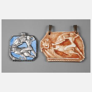 Rosenthal zwei Porzellananhänger