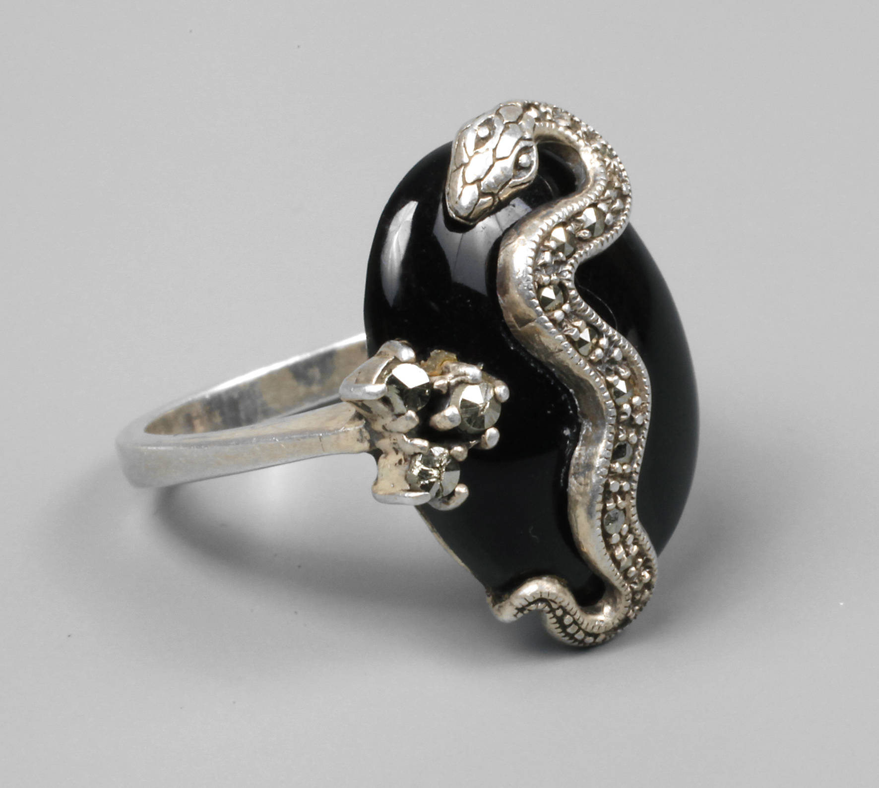 Schlangenring mit Markasiten