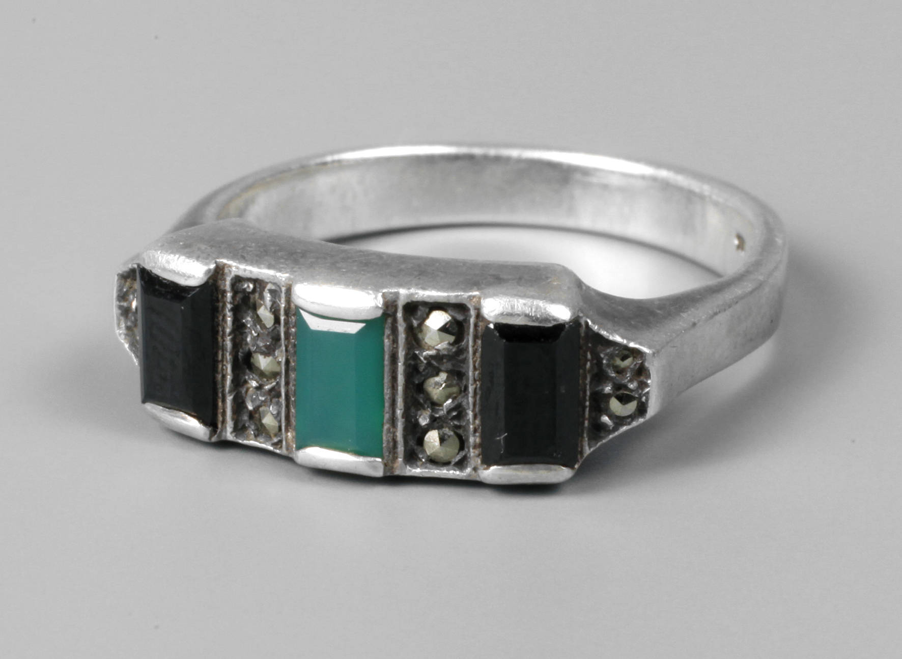 Silberring Art déco