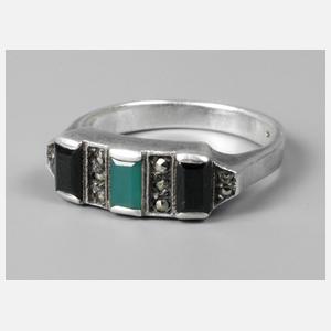 Silberring Art déco