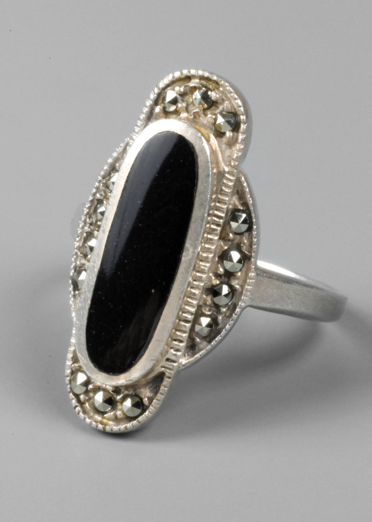 Silberring Art déco