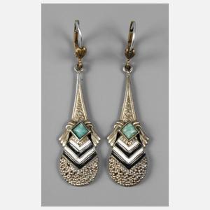 Paar Ohrhänger Art déco