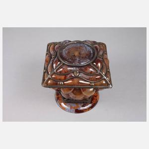 Daum Nancy Buckelvase mit Eisenmontierung