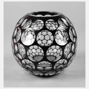 Kugelvase Linsenschliff
