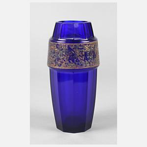 Moser Karlsbad Vase mit Ätzbordüre