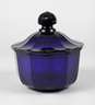 Deckeldose Kobaltglas