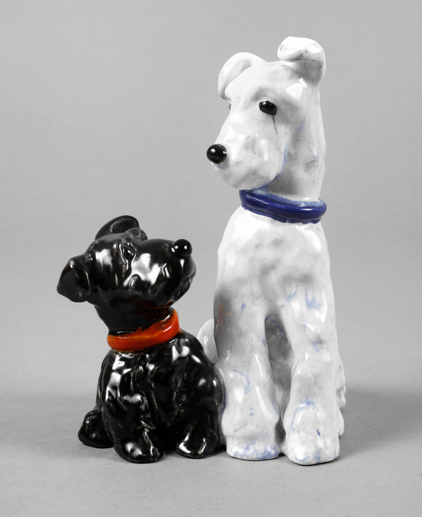 Goldscheider Wien Hundepaar ”Pat und Patachon”