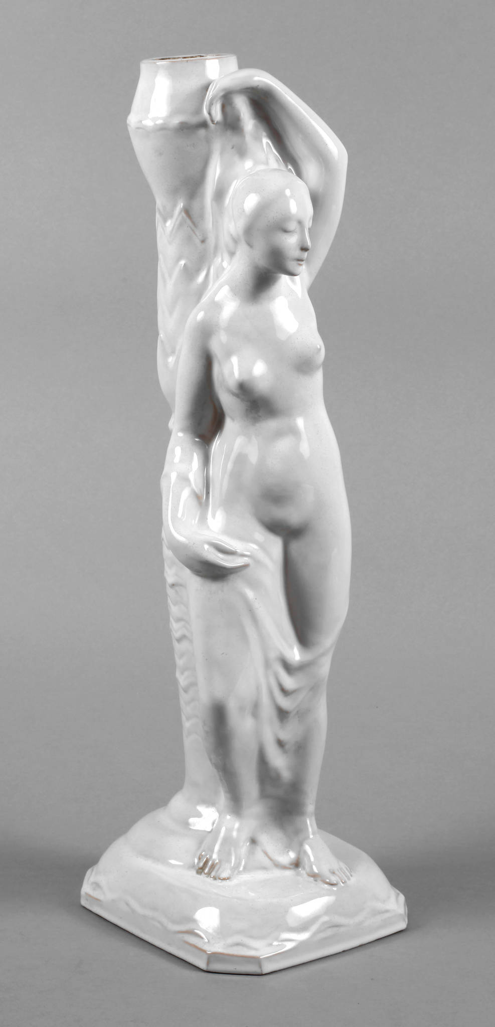 Großer figürlicher Lampenfuß