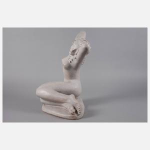 Peter Scharwitz sitzender weiblicher Akt