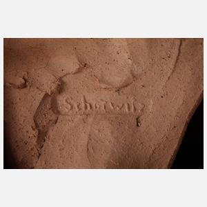 Peter Scharwitz sitzender weiblicher Akt