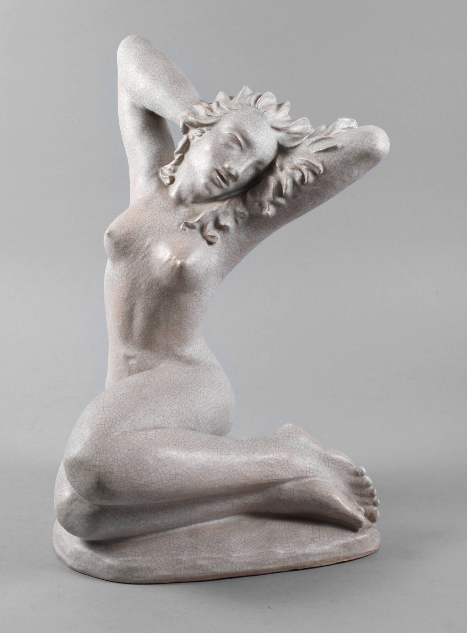 Peter Scharwitz sitzender weiblicher Akt