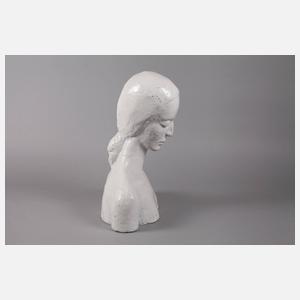 Übergroße Keramikbüste