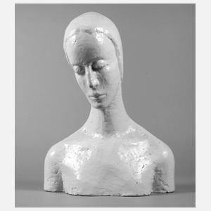 Übergroße Keramikbüste