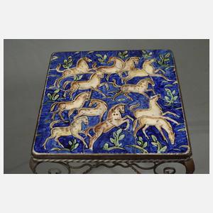 Tisch Karlsruher Majolika