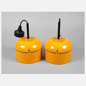 Paar Pendelleuchten Staff