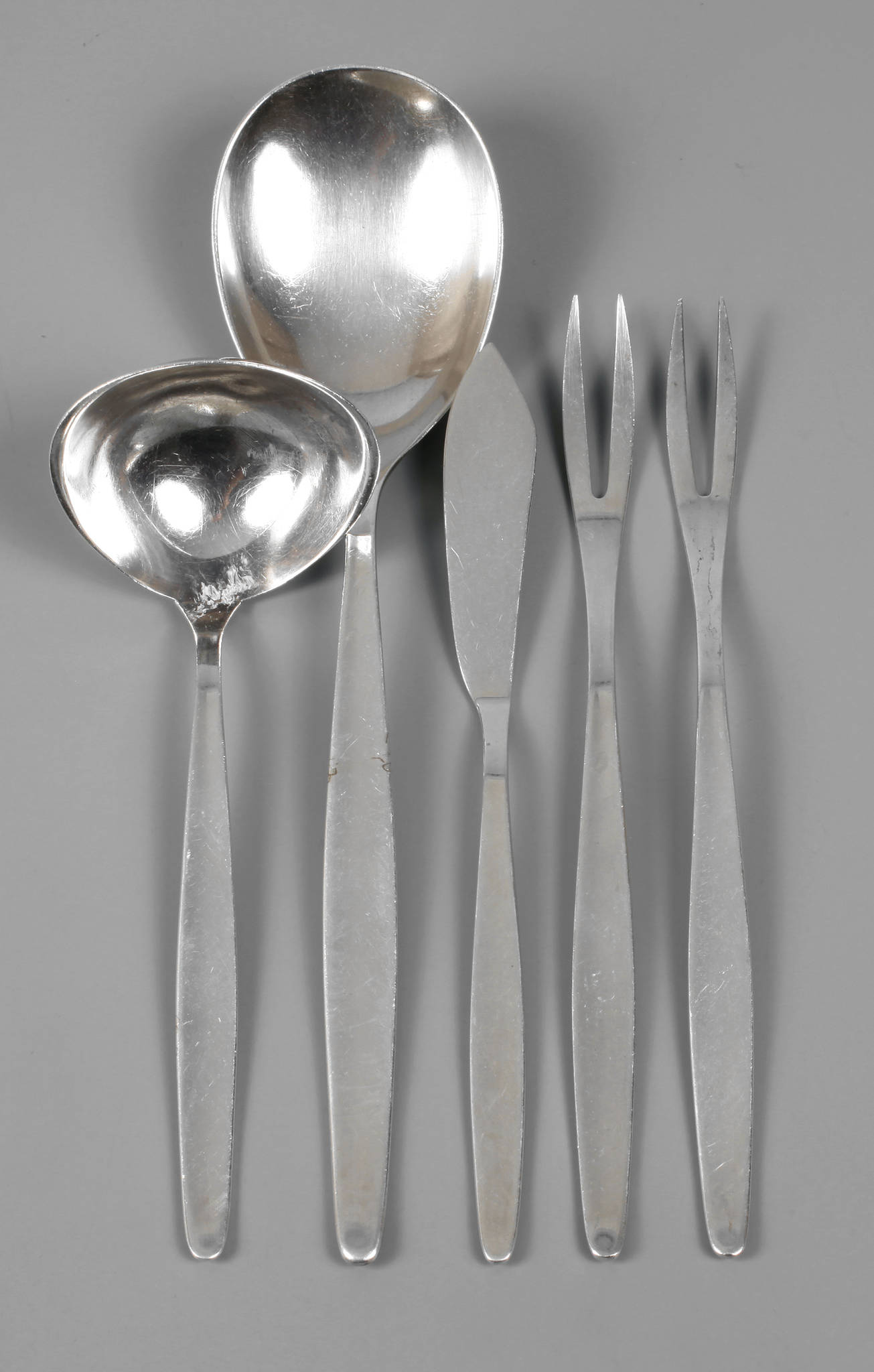 WMF Geislingen fünf Vorlegeteile Silber