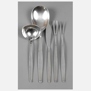 WMF Geislingen fünf Vorlegeteile Silber