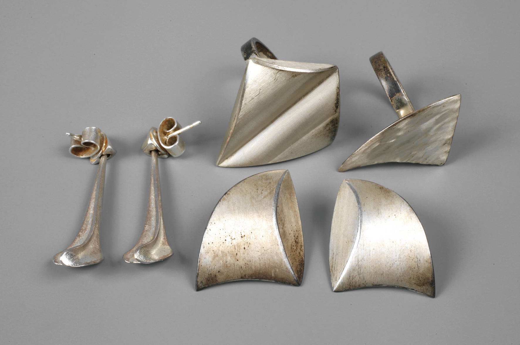 Konvolut Designschmuck Silber