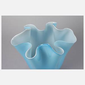 Murano große Fazzoletto-Vase