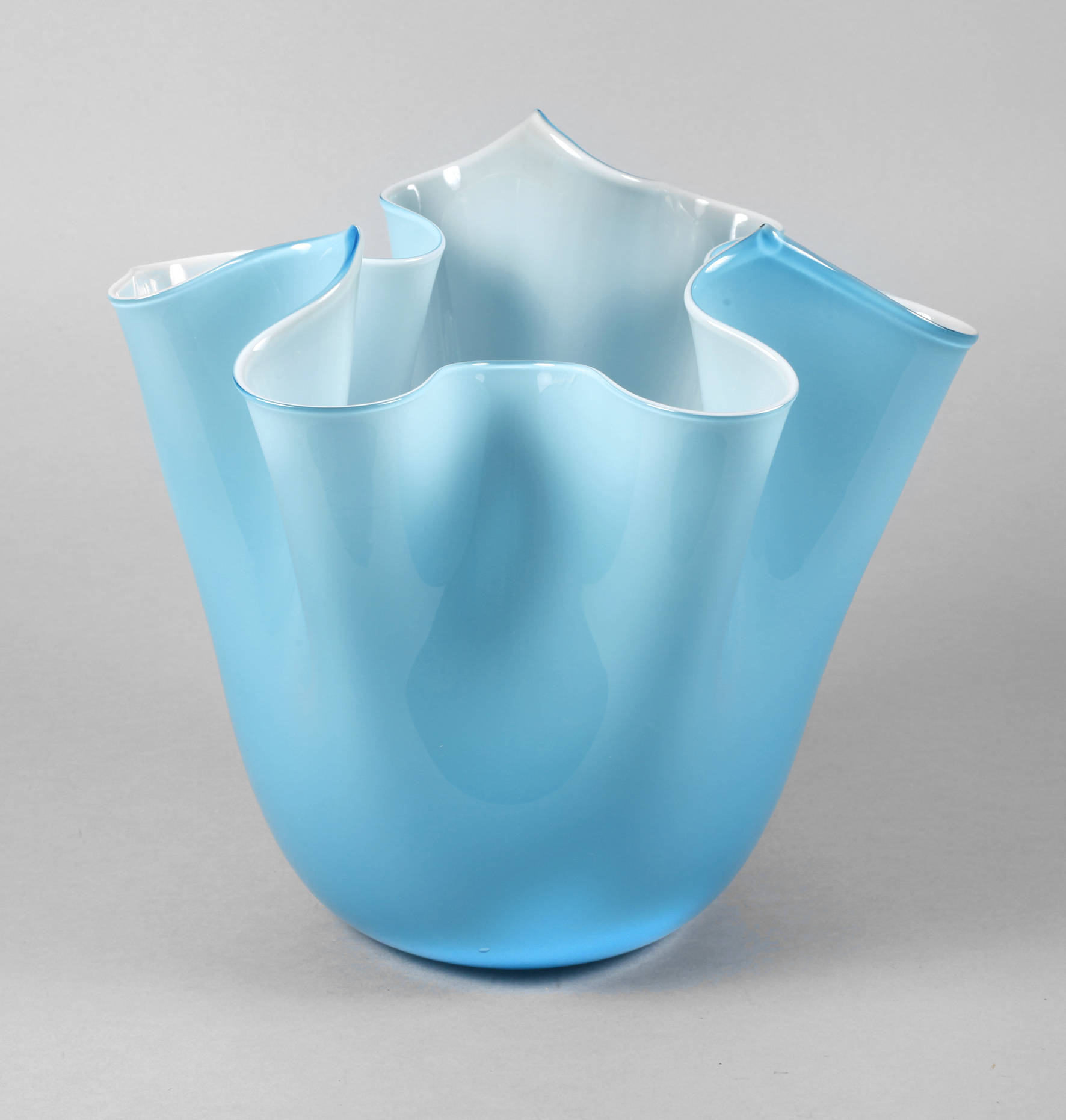Murano große Fazzoletto-Vase