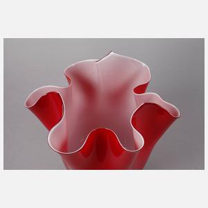 Murano große Fazzoletto-Vase