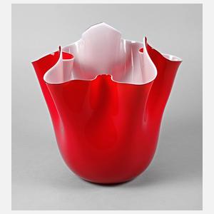 Murano große Fazzoletto-Vase
