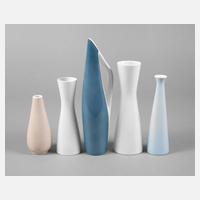Rosenthal/Bauscher fünf Vasen111