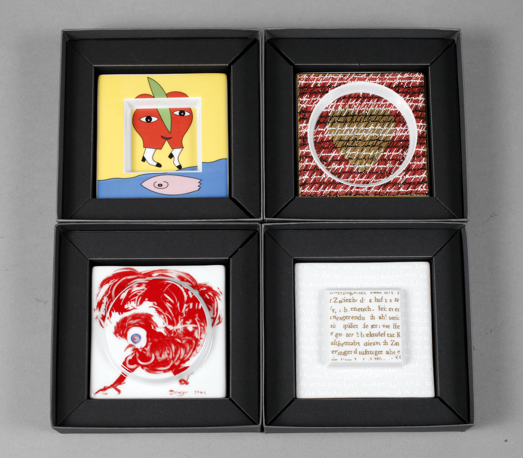 Rosenthal vier Jahreselement-Kacheln