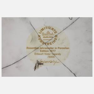 Rosenthal Wandplatte Victor Vasarely