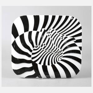 Rosenthal Wandplatte Victor Vasarely