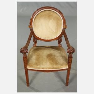 Paar klassizistische Armlehnsessel