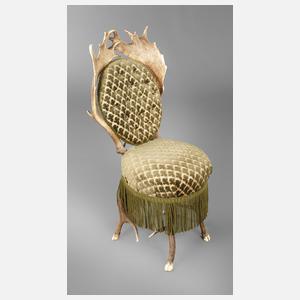 Seltener Geweihstuhl