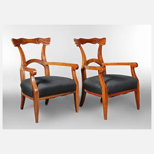 Paar Biedermeiersessel