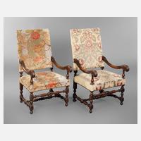 Paar Armlehnsessel Historismus111