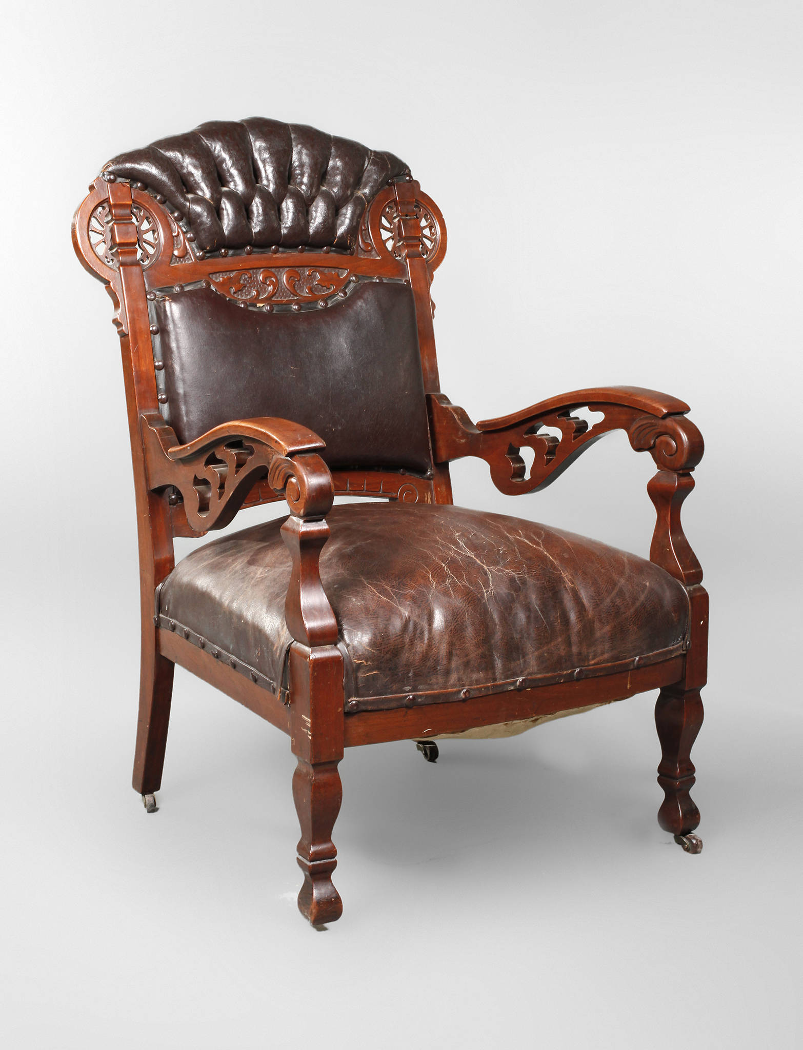 Ledersessel Jugendstil