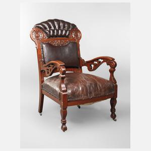 Ledersessel Jugendstil