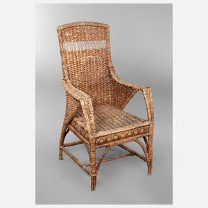Korbsessel Jugendstil