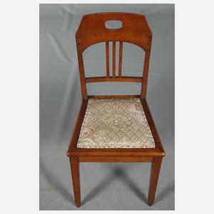 Paar Armlehnsessel und sechs Stühle Dresden