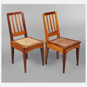 Richard Riemerschmid zwei Stühle Mahagoni