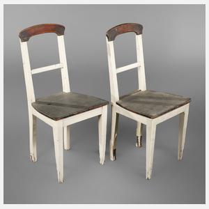 Paar Küchenstühle Jugendstil