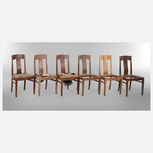 Sechs Speisezimmerstühle