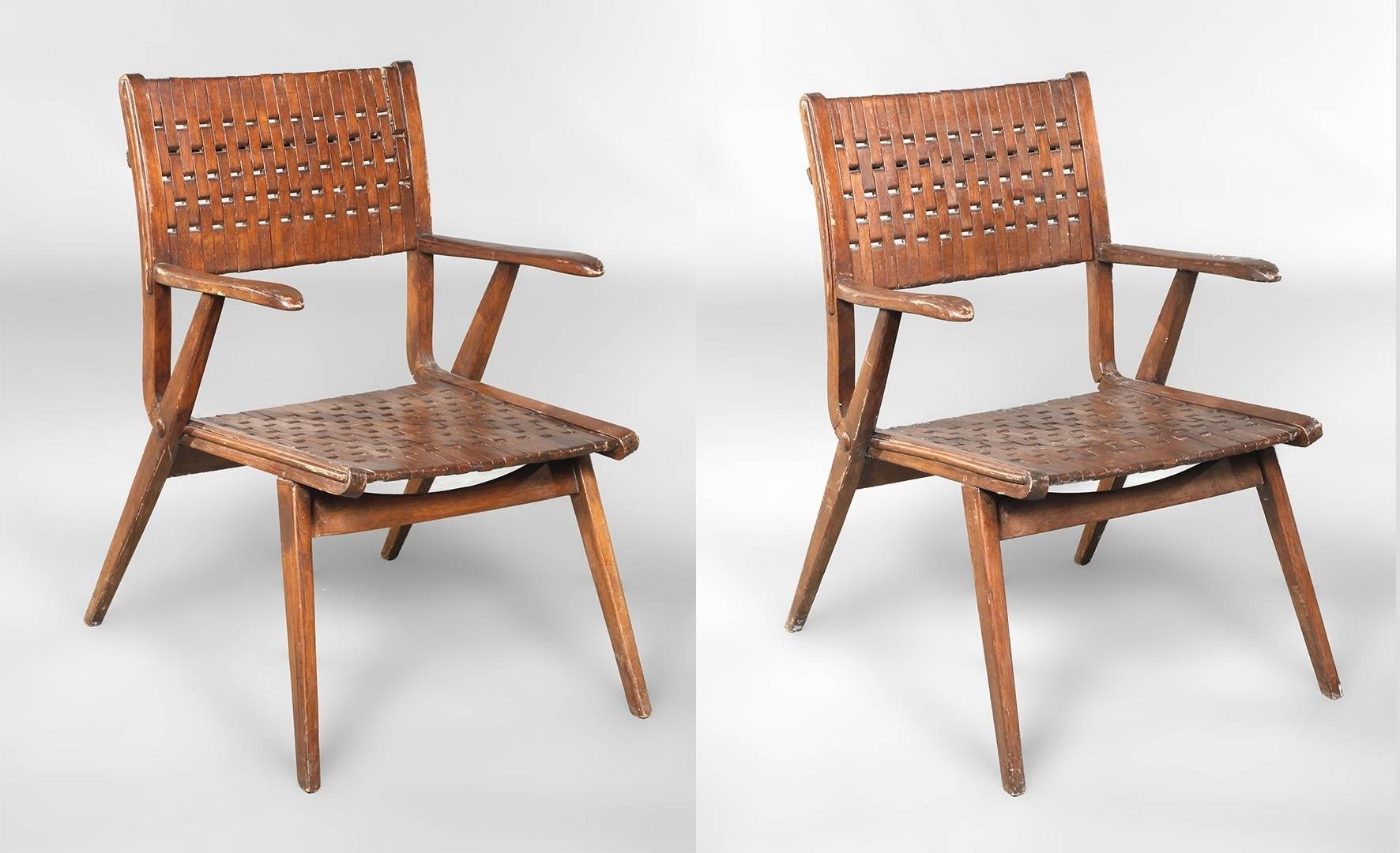 Paar Armlehnstühle Gelenka