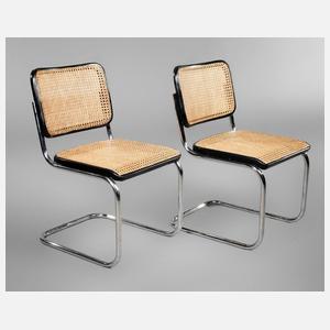 Zwei Stühle Marcel Breuer S 32